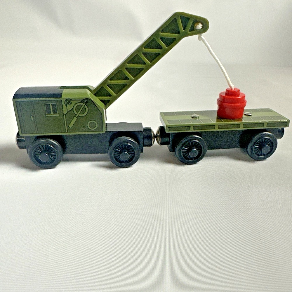 Thomas & Friends Wooden Railway Breakdown Train Flatbed Tank Engine EUC - Picture 2 of 6